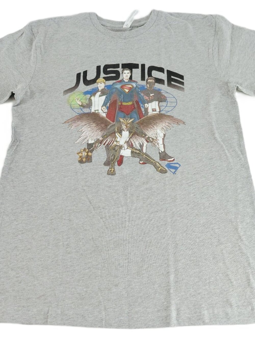 DC Comics Justice League Crew Neck Tee T-Shirt Men's Size Medium Gray